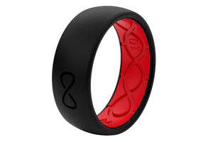 Original Solid Midnight Black/Raspberry Red  viewed on its side  viewed on its side