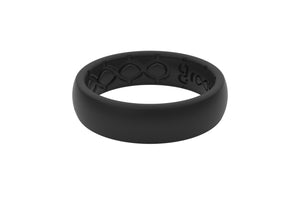 Thin Solid Midnight Black/Black -  viewed from side