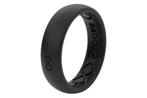 Thin Solid Midnight Black/Black  viewed on its side  viewed on its side