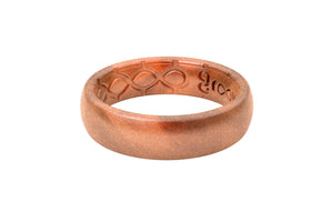 Copper Groove Silicone Wedding Rings